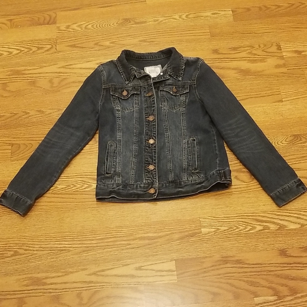 Market & Spruce Dark Blue Women Jean Jacket